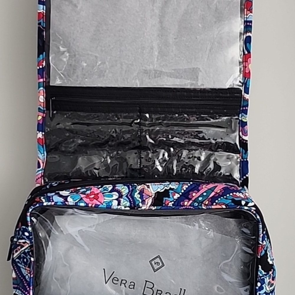 Vera Bradley Grand Hanging Organizer Haymarket Paisley Travel Toiletry Bag NWT - Picture 5 of 10